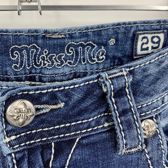 Miss Me Embellished Relaxed Boot Cut Jeans 29 x 33 - Picture 5 of 15